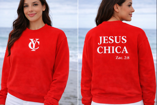 The "JESUS CHICA" sweatshirt
