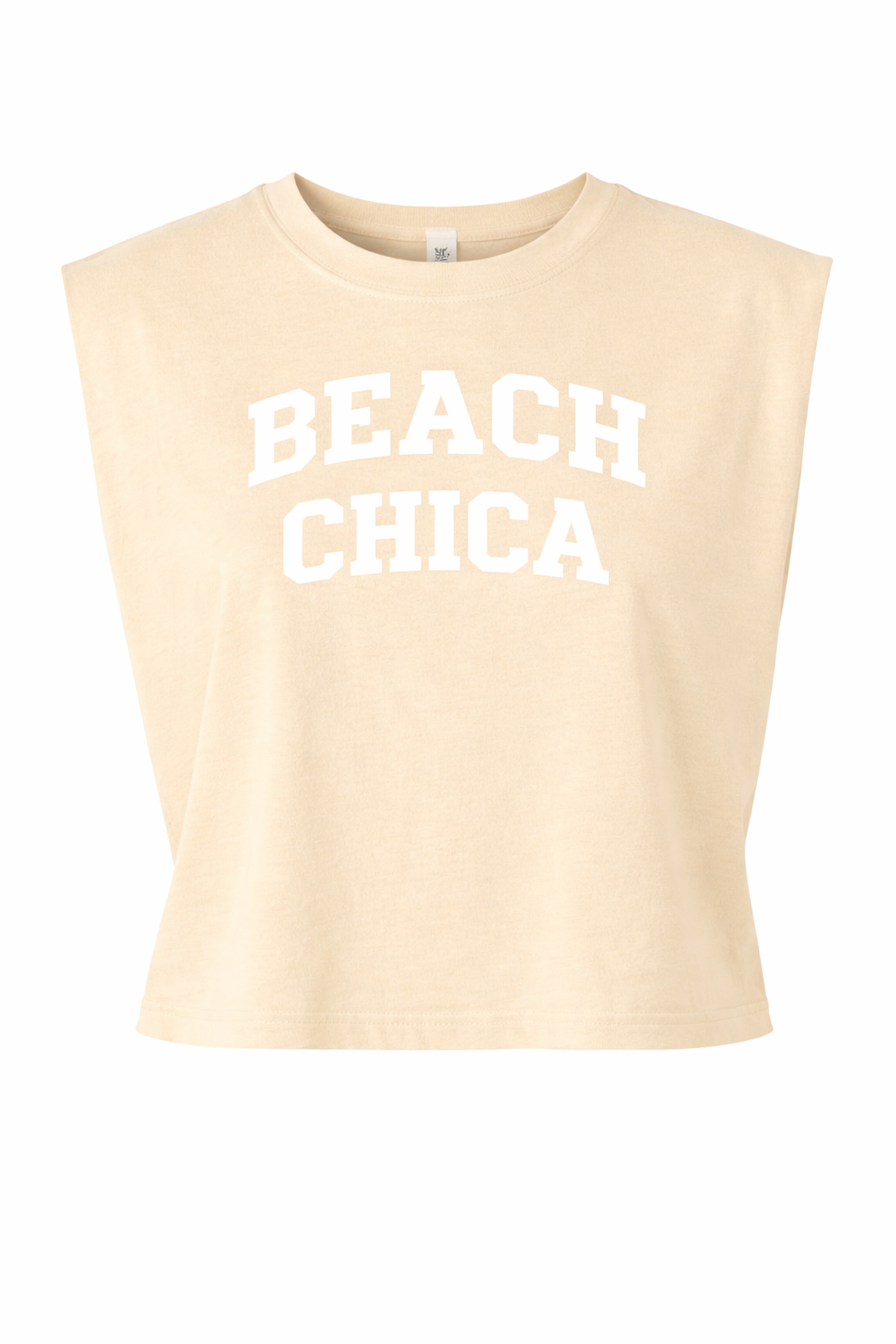 BEACH CHICA Cropped Muscle Tee