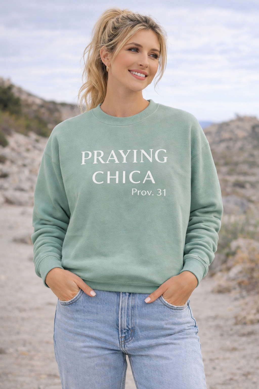 The "Praying  CHICA" sweatshirt